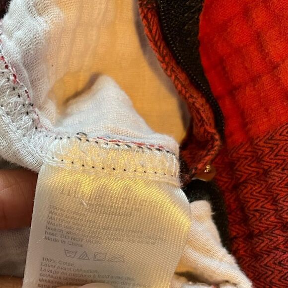 Little Unicorn Red/Black Plaid Sleeveless Zipper Onesie Jumpsuit | SZ 12-18M - Picture 3 of 9